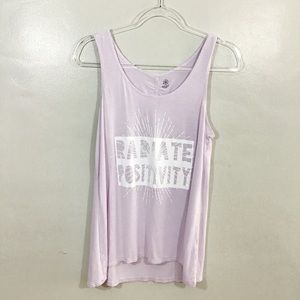 Gaiam graphic print  High/Low yoga tank